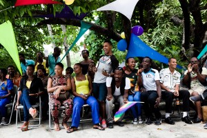 Anti-Homophobia day celebration at the Fondation Serovie in Port-au-Prince, Haiti. Photo by Katie Orlinsky