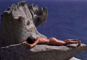 Nude on rocks