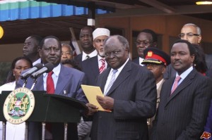 Odinga w Kibaki