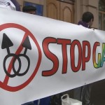 anti-gay banner