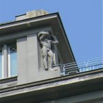 Nude decoration on an art deco building.