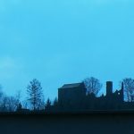 Silhouette view of Castle Potstein.