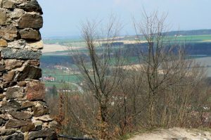 View of the valley below from Castle Potstein.