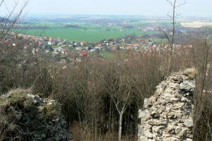 View of the valley below from Castle Potstein.