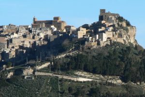 Enna hill town in southern Sicily