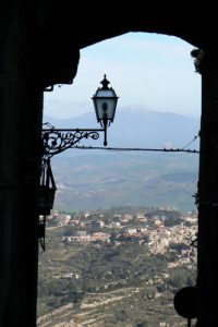 View of the hills from Enna