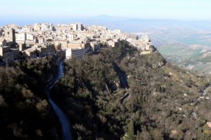 View of Enna from Castle of