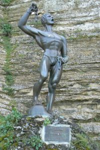 Liberation statue at Castle of Lombardy