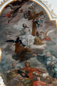 Church fresco in Noto town in