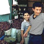 Dry fruit seller & son.