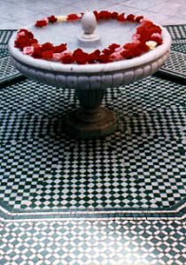 Mamounia Hotel fountain.