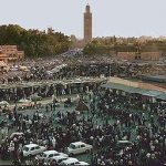 Marrakesh market square.