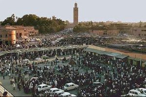 Marrakesh market square.