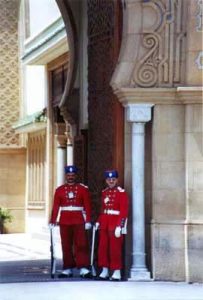 Rabat palace guards.