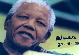 Nelson Mandela (signed photo)  In 1994 the first democratic election was