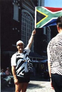 Team South Africa member at the Gay Games in Amsterdam