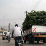 Truck with bananas