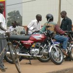 Motorcycle taxis are the fastest way around the city.