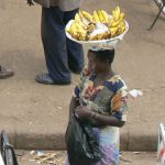 Banana vendor at the market