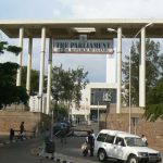 Entrance to the Parliament building in