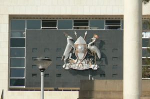 Entrance to the Parliament building in