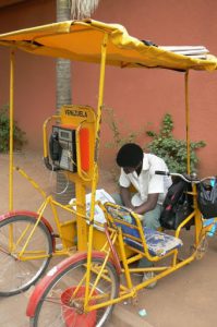 Portable wireless public telephone