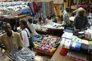 Markets spill over into the streets.