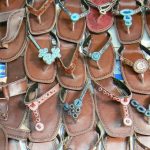 Sandals for sale at the market
