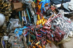 Hardware for sale at the market