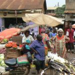 Market day - most food is home grown and hand