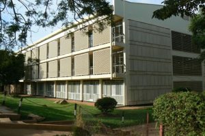 Makerere University campus in Kampala - library