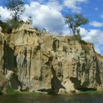 Clay cliffs along the river