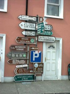 Burren road signs