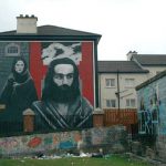 Derry wall mural of Raymond McCartney hunger striker 1981 plus