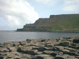 Giants Causeway' ancient rock formations - north coast