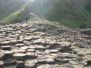 Giants Causeway' ancient rock formations - north coast