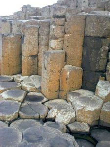 Giants Causeway' is an area of about 40,000 interlocking basalt