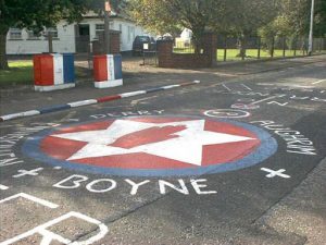 Protestant street graffiti near Belfast