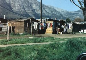 Low income shanty houses