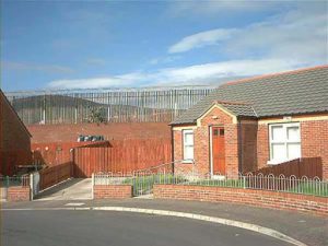 Belfast Protestant-Catholic division wall