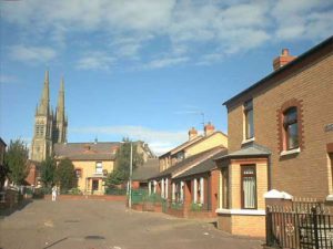 Belfast catholic church and neighborhood
