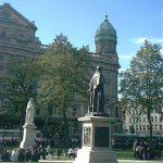 Belfast central park at city hall