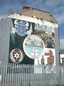 Belfast Unionist (pro-British) wall mural