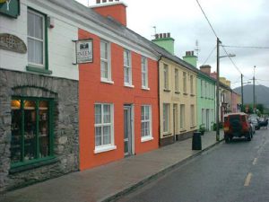 Colorful row houses