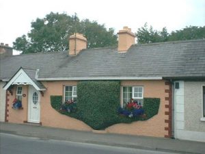 Rural home and topiary