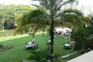 Garden at the 'Hotel Rwanda' (real name Hôtel des Mille