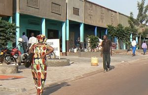 Local life in a small town. Women dress in bright