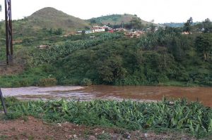 View of the Kagera River between Uganda and Tanzania (in