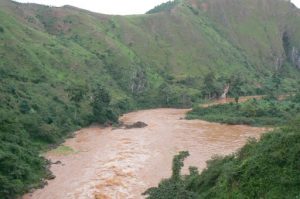 Kagera River between Uganda and Tanzania, also called Akagera River,
