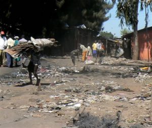 Picking up the pieces of their lives. Some residents moved away